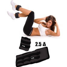Feyza Design 2,5 kg Siyah El ve Ayak Bileği Ağırlığı Çift Set