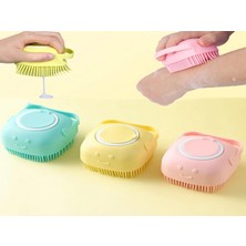 Braventa Collection Monte Lua Çok Amaçlı Yumuşak Silikon Duş Lifi - Sabun Jel Şampuan Hazneli