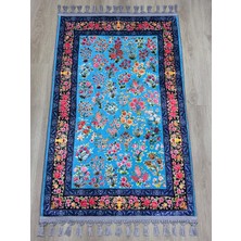 Prayer Rug Dokuma Taban Örgü Püsküleri ve Ipek Kadar Yumuşak Yüzeyiyle Bambu Seccade Namazlık 80X125 cm