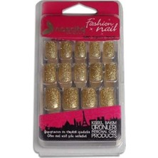 Braventa Collection Altın Simli Takma Tırnak (24'lü)