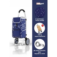 PremiumPort Çok Renkli Metal Tekerlekli Pazar Arabası, Pratik ve Dayanıklı Tasarım