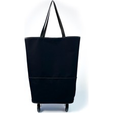 PremiumPort Çok Amaçlı Tekerlekli Market Arabası ve Çantası, Pratik ve Şık Kullanım