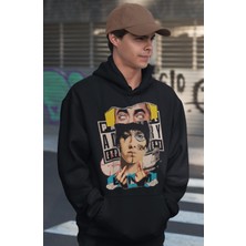 Sevbano Özel Tasarım Eminem Rapper Baskılı Unisex Oversize Şarkıcı Hoodie