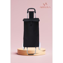 PremiumPort Sessiz ve Su Geçirmez Tekerlekli Pazar Arabası, Şık ve Kullanışlı Tasarım