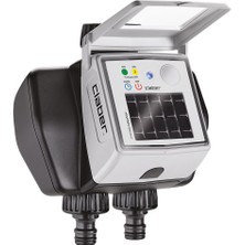 Braventa Collection Claber 8498 Dual Myaquasolar, 2 Çıkışlı Otomatik Tımer-Sulama Zamanlayıcısı