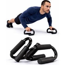 Feyza Design Profesyonel Siyah Push Up Stands Şınav Aleti, Güç ve Denge Artırıcı