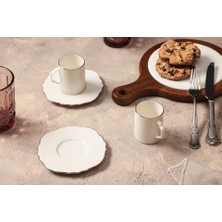 Braventa Collection Tide Platin 2 Kişilik Kahve Takımı 80CC