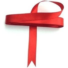 Braventa Collection Benim - Kırmızı Saten Kurdele 1 cm 10 Metre 1 Adet