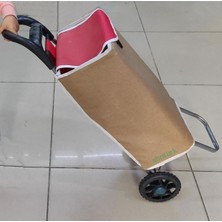 PremiumPort Sağlam ve Dayanıklı Çift Tekerlekli El Arabası, Pratik Alışveriş Aracı