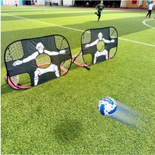 Feyza Design Iki Fonksiyonlu Mini Futbol Kalesi, Açık ve Kapalı Antrenman Için