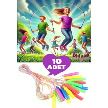 Feyza Design 10 Adet Çocuk Atlama Ipi Seti, Eğlenceli ve Renkli Doğum Günü Hediyesi