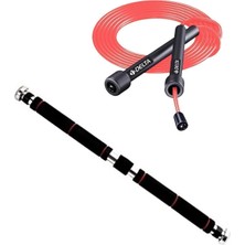 Feyza Design Ayarlanabilir Kapı Barı ve Atlama Ipi Seti, 60-100 Cm, Sağlam ve Kullanışlı