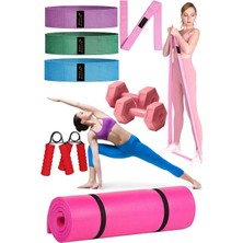 Feyza Design 9 Parça Çok Amaçlı Pilates ve Yoga Seti, Jimnastik Için Tam Set
