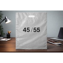 PremiumPort 45X55CM Gri Naylon Çanta Seti 100 Adet, Dayanıklı ve Çok Amaçlı Paket