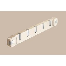 BayMusK Teknoloji Beyaz Renk Vakumlu Kanca Kapı Duvar Elbise Askısı Katlanabilir Kanca