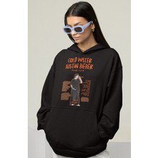 Sevbano Tasarım Justin Bieber Baskılı Unisex Oversize Şarkıcı Hoodie
