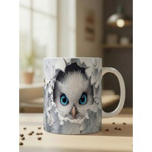 Nivra Grup Baykuş Temalı 3D Baskılı Porselen Kupa Bardak