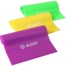 Feyza Design Çoklu Renkli Pilates Bandı 120CM, Esneklik ve Güçlendirme Seti