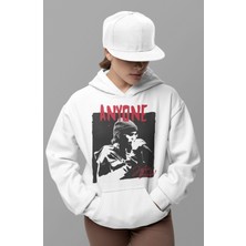 Sevbano Tasarım Anyone Justin Bieber Baskılı Unisex Oversize Şarkıcı Hoodie