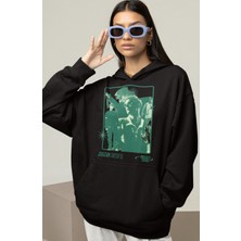 Sevbano Tasarım Justin Bieber Baskılı Unisex Oversize Şarkıcı Hoodie