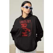 Sevbano Lana Del Rey Tasarım Baskılı Unisex Oversize Şarkıcı Hoodie
