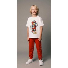 Lucco Emoji Baskılı Smiley World Mottolu Eğlenceli Ikili Takım