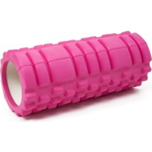 Feyza Design Tırtıklı Kısa Masaj Köpüğü 33 cm Pembe, Pilates ve Egzersiz Aleti