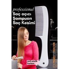 Dolaşık Saç Açıcı Tarak - Şampuan Saç Boyası Tarağı - Geniş Dişli Saç Kesim Tarağı