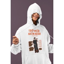 Sevbano Tasarım Justin Bieber Baskılı Unisex Oversize Şarkıcı Hoodie