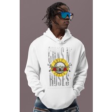 Sevbano Guns N' Roses Rock Metal Baskılı Unisex Oversize Müzik Grubu Hoodie