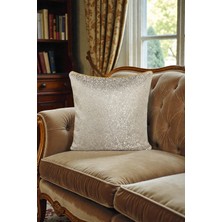 Visionario Kırlent Kılıfı Desenli Jakarlı Dokuma Kumaş 45X45 Çift Taraflı Biyeli