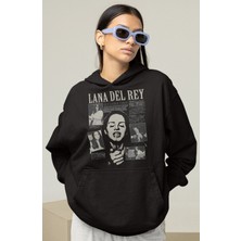 Sevbano Lana Del Rey Baskılı Unisex Oversize Şarkıcı Hoodie
