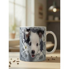 Nivra Grup Sevimli Köpek Temalı 3D Baskılı Porselen Kupa Bardak