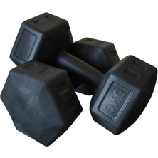 Feyza Design Sağlam ve Şık 10 kg Dublör Seti, 2 Adet, Siyah Renk