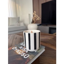 Zeniz Objects El Yapımı Seramik Mum | %100 Doğal Soya Wax | Amber Kokulu Dekoratif Mum