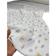 Bursa Kumaştan En 140 Çift En Baskılı  Çift Katlı %100 Pamuk Müslin Kimono, Elbise, Etek,pantolon ,bluz, Gömlek