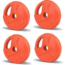 Feyza Design Turuncu 1kg Ekgspor Grip Plate Seti - 4 Adet, Dayanıklı ve Kullanışlı