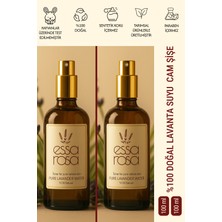 Essa Rosa Lavanta Suyu Cam Şişe 200 ml - Yağı Dengeler - Akne Karşıtı -  Besleyici Etkili - Saç Derisi Bakımı - Stres Giderici - Doğal Tonik
