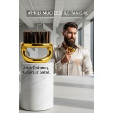 Premium Gold Serisi At Kılı Sakal Tarama Fırçası - Profesyonel Bakım ve Şekillendirici