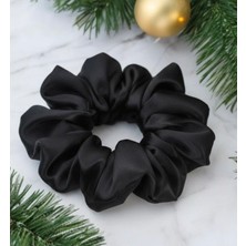 Calina Home Siyah Pamuk-Saten Lastikli Saç Tokası