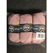 Ören Bayan Atlas Pudra Pembe El Örgü Ipi (3 Adet) - Renk: 001