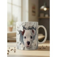 Nivra Grup Sevimli Köpek Temalı 3D Baskılı Porselen Kupa Bardak