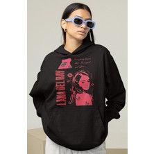Sevbano Tasarım Lana Del Ray Baskılı Unisex Oversize Şarkıcı Hoodie