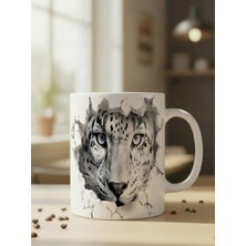 Nivra Grup Kaplan Temalı 3D Baskılı Porselen Kupa Bardak