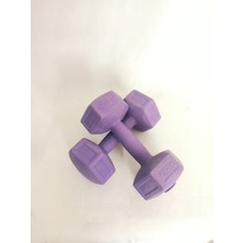 Feyza Design Vinyl Dambıl Set 2x2 Kg, Ev ve Spor Için Sağlıklı Antrenman Malzemesi