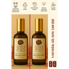 Essa Rosa Gül Suyu Cam Şişe 200 ml - Gözenek Sıkılaştırıcı - Aydınlatıcı - Canlandırıcı - Enerji Yükseltici - Arındırıcı - Saf  - Doğal Tonik