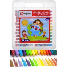 Artlantis 24 Renk Pastel Boya Plastik Çantalı 1 Paket Fixpoint 24 Lü Pastel Boya Çok Renkli Pastel Boya Resim Okul Öğrenci