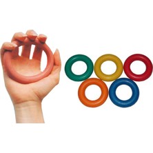 Feyza Design Turuncu Kauçuk El Parmak Egzersiz Aleti, Güç ve Esneklik Artırıcı