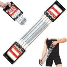 Feyza Design Siyah 5 Dirençli, Ayarlanabilir Göğüs Egzersiz Yayı Yarı Profesyonel