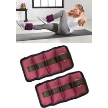 Feyza Design 1 kg x 2 Adet Gabardin Bilek Ağırlık Seti, Güç ve Dayanıklılık Sağlar